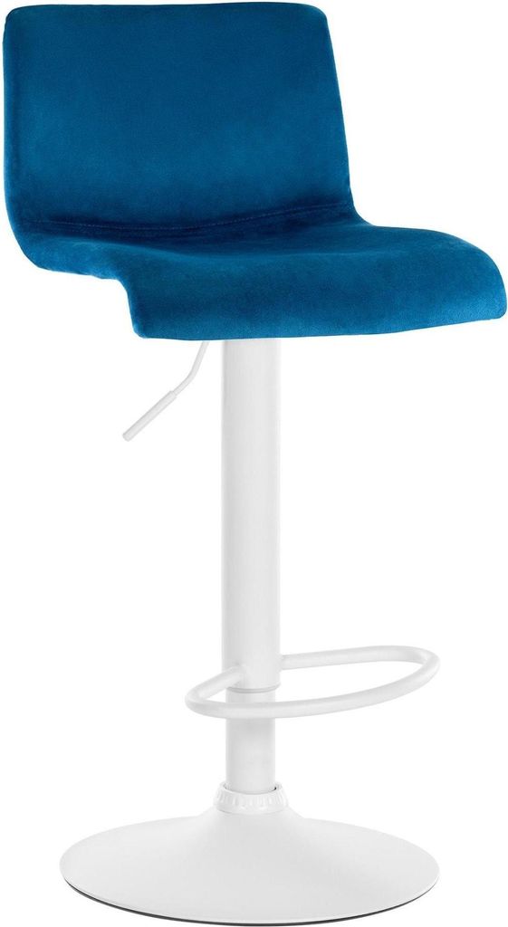 Barhocker mit Samtbezug - Luxusdesign - verstellbar und um 360 ° drehbar