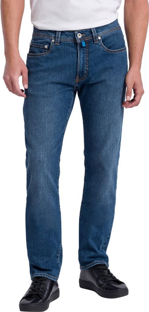 Pierre Cardin Jeans Lyon Future Flex blau einfarbig Denim