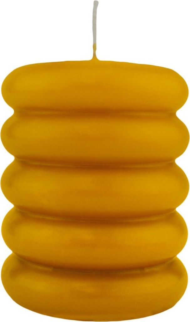 Stumpenkerzen "Sculptura" Natur, 110 x Ø 90 mm, 4 Stück, Weihnachtskerzen, Adventskerzen-Set
