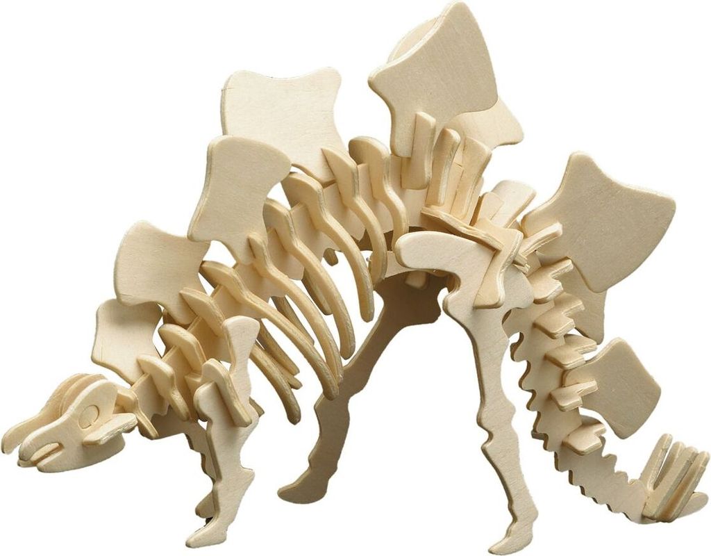 Pebaro Holzbausatz Stegosaurus 856, Holzkonstruktion, Produktbild 
