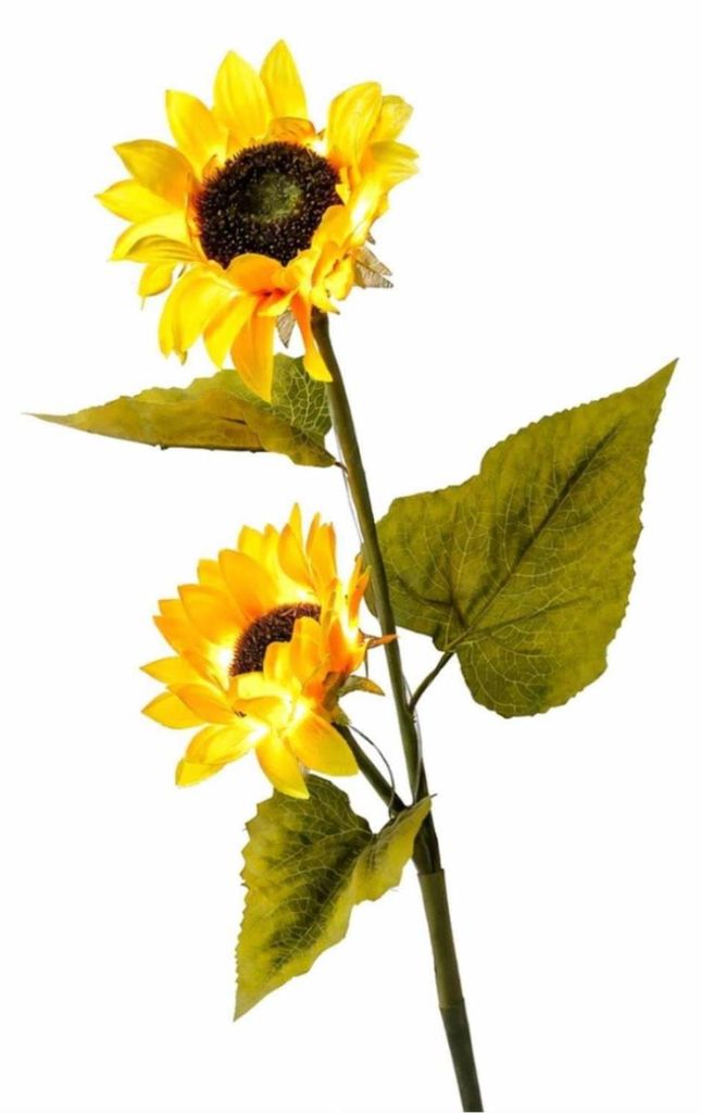 LED Solar Gartenstecker SONNENBLUME - H: 1,25m - Produktbild 