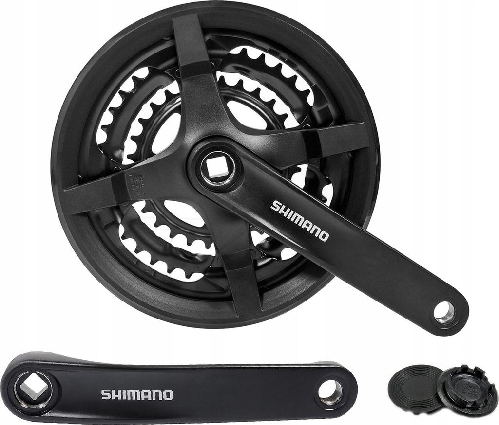 Kurbelsatz 3 x 6/7/8s Shimano Tourney FC-TY301 48x38x28 Produktbild 