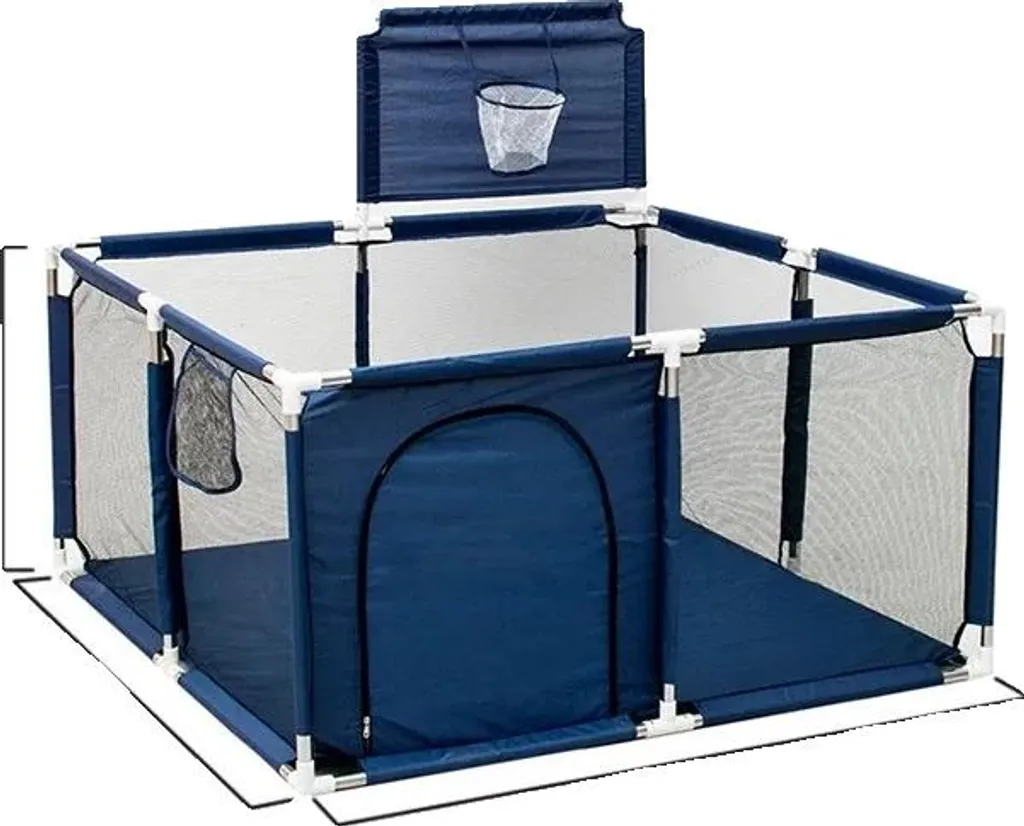 Grand parc de jeux pour bébés avec structure robuste bleu taille S