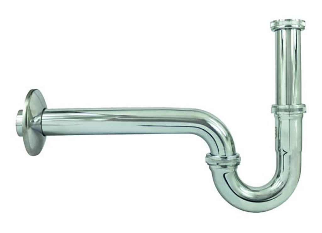 Edelstahl Röhrengeruchsverschluss lang 32mm x 1 1/4 Zoll Produktbild 