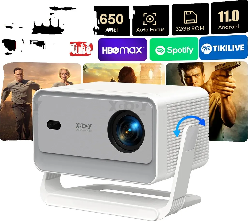 Projecteur portable Full HD 1080P natif avec WiFi et Bluetooth Luna-5