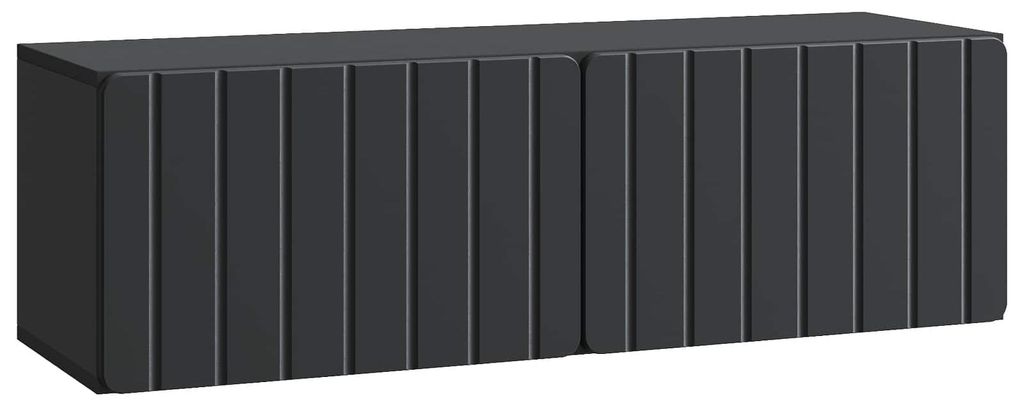Wandmontierter TV-Schrank Schwarz 98 x 31 x 30 cm Holzwerkstoff