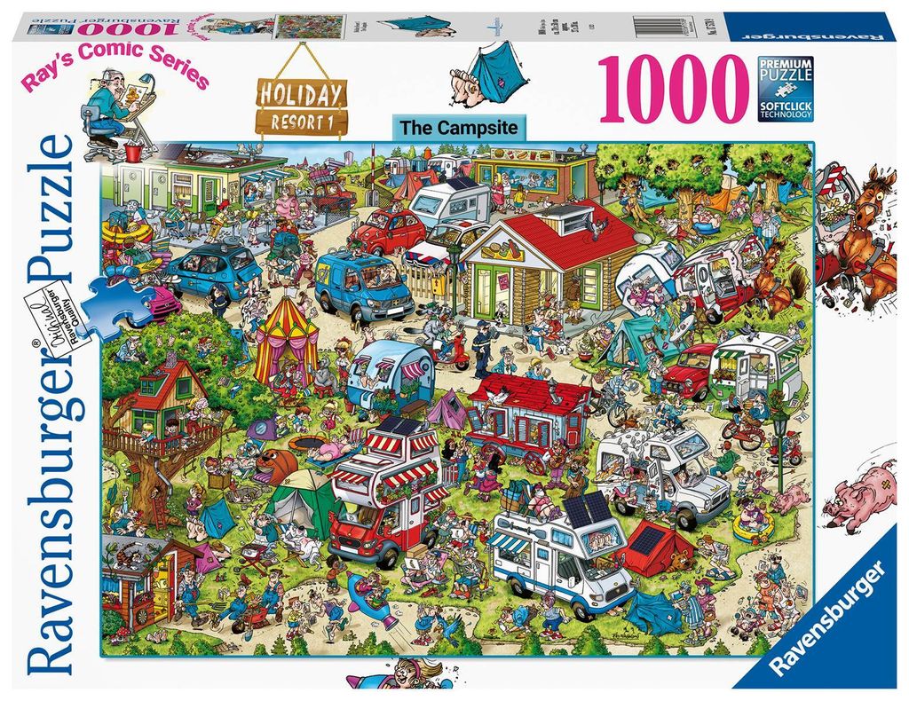 Ravensburger Holiday Resort 2 Il Campeggio Legpuzzel, Immagine del prodotto 