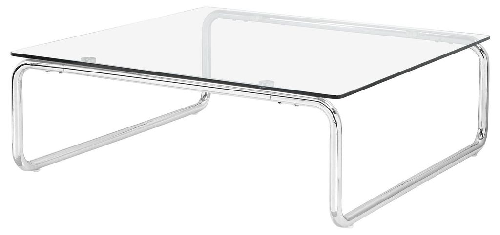 home24 Couchtisch - Glas / Metall - Chrom Produktbild 