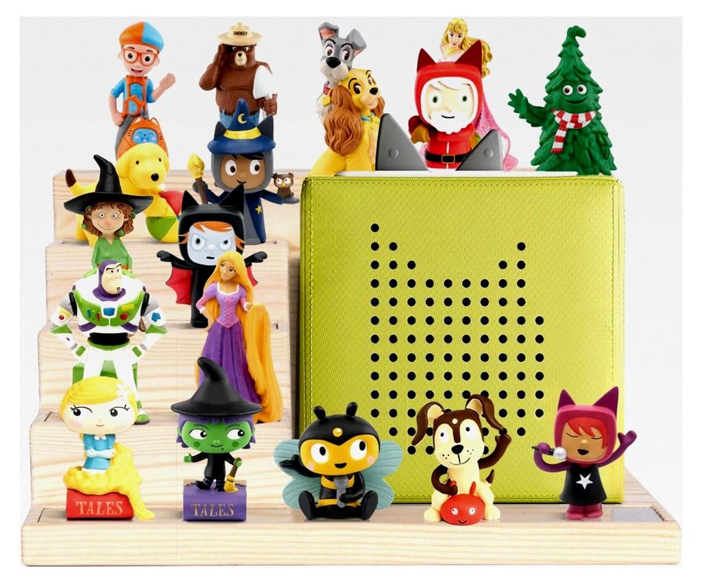 Tonie Regal für Toniebox Hörfiguren, Magnetische Aufbewahrung für 15-20 Tonie, Wand- und Schreibtischregal für Kinder