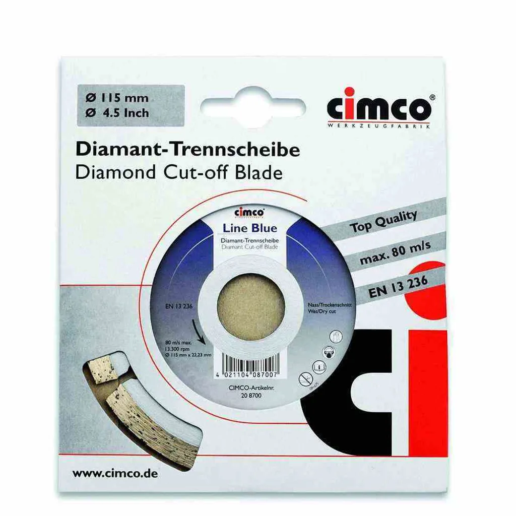 CIMCO Ø125mm: Il Disco Diamantato Indistruttibile per Cemento