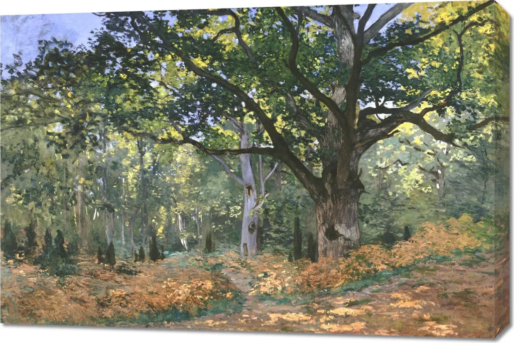 Riproduzione Monet The Bodmer Oak 90x60 - Quadro Moderno Salotto Vintage