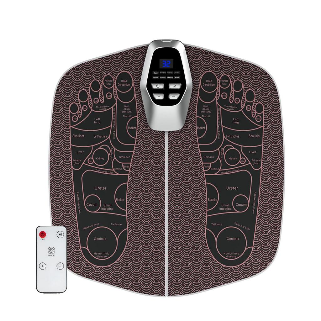 Elektrische Fußmassage Matte – EMS Muskelstimulation, tragbar & USB-ladbar, Schmerzlinderung & Entspannung