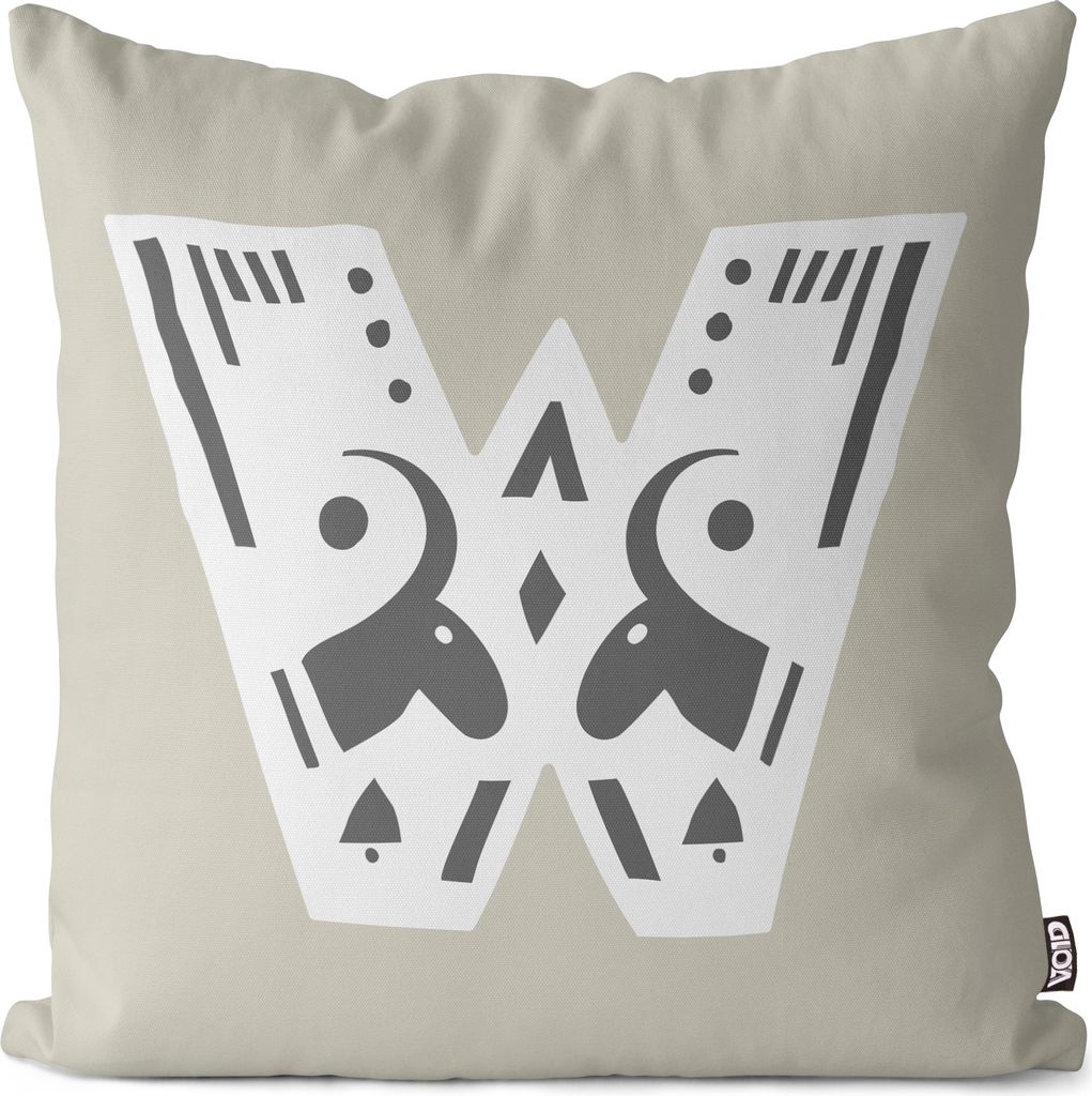 VOID W Dekorative Buchstaben Kissenbezug Kissenhülle Sofakissen Kissen Deko Outdoor-Kissen Dekokissen
