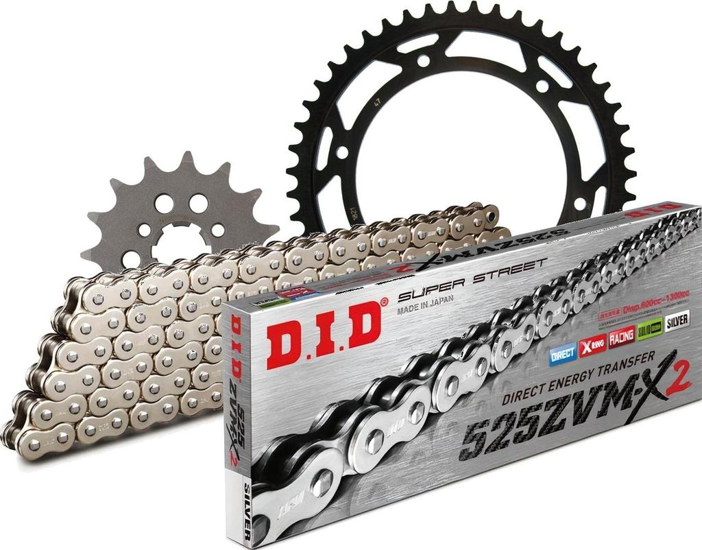DID Kit Stahl SUZUKI DR800 S 94-99 15-47-116 DID525ZVM-X2 (S&S) Niet