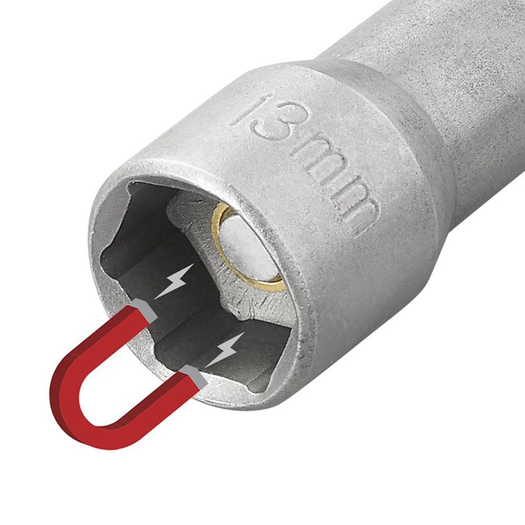 Llave de 13 mm con imán, compatible con taladros y Imagen del producto 