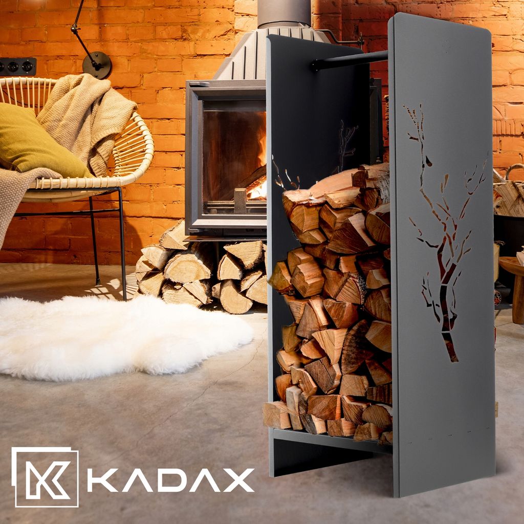 KADAX Kaminholzgestell aus stahl "Trovo", Kaminholzhalter, Produktbild 2