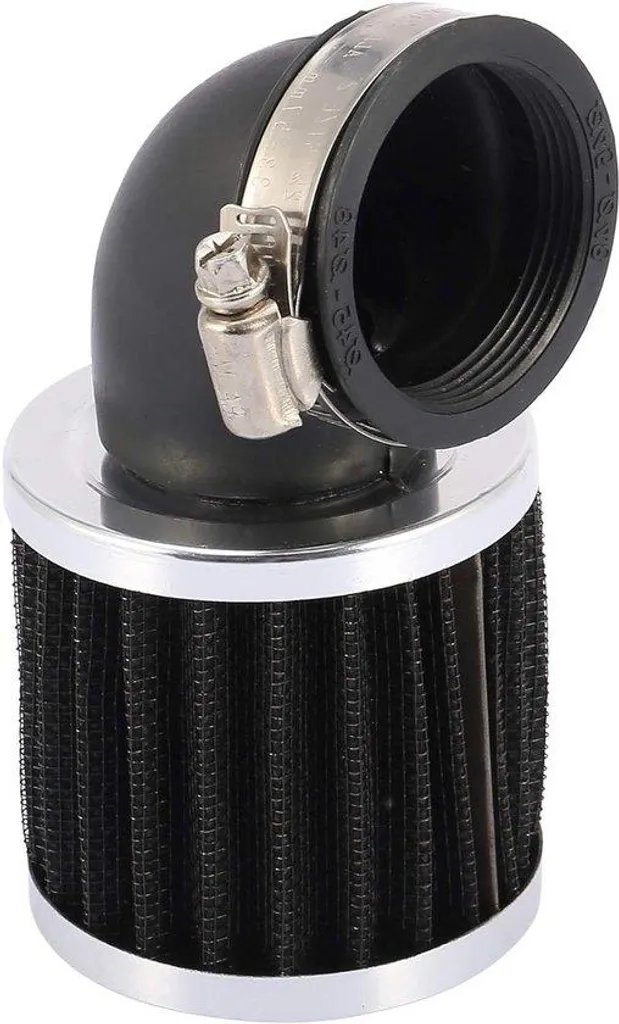 Filtre à air moto universel à 90 degrés avec manchon de 45 mm de diamètre