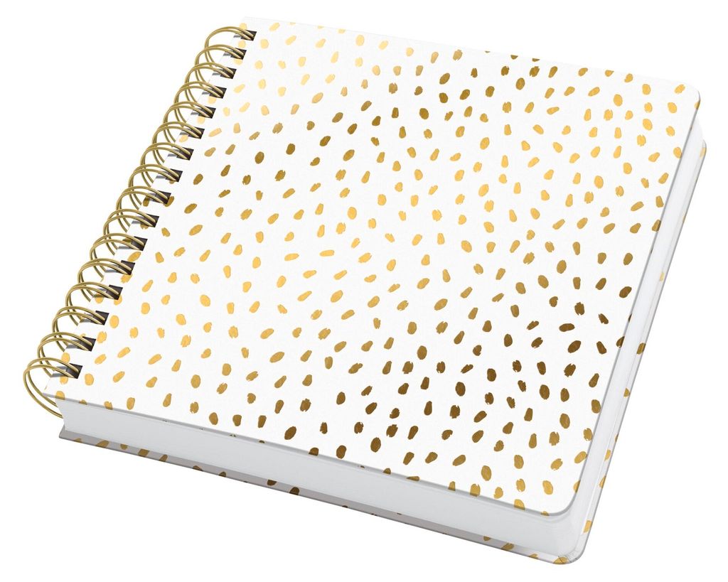 sigel Spiralbuch Jolie Inspire Square "Golden Rain" ca. DIN A5 quadratisch