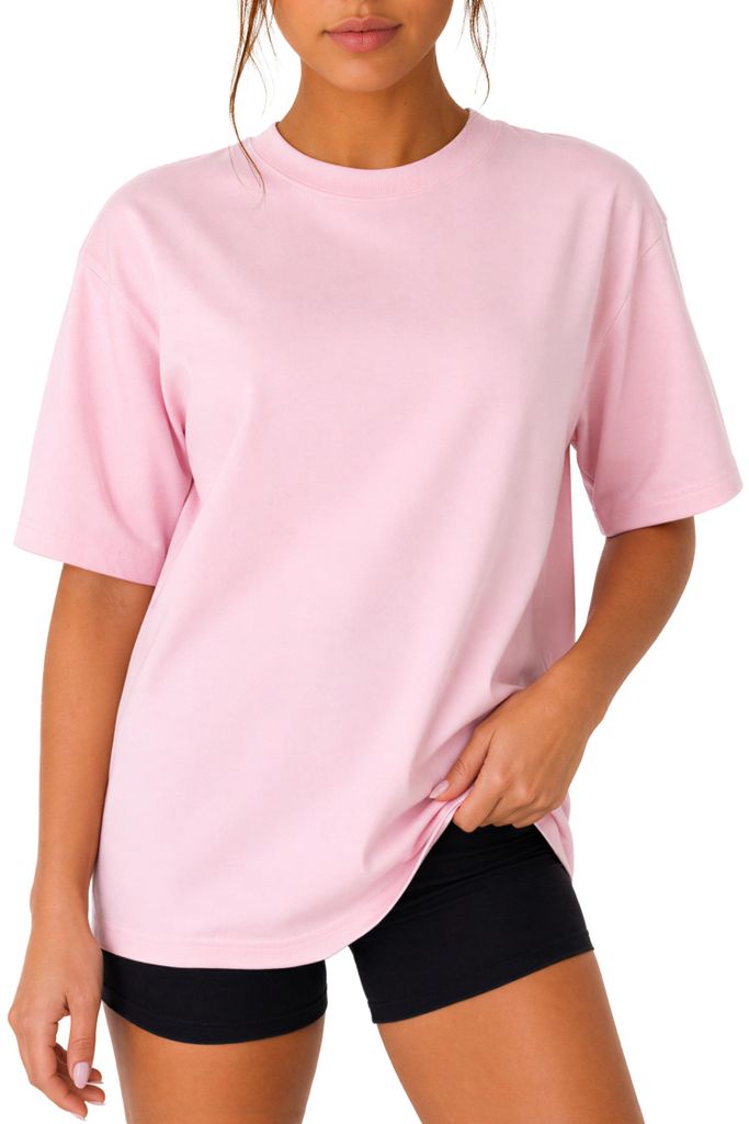 Reichstadt Damen Regular Fit T-Shirt Shoulder Drop 25RSW071 Pink L