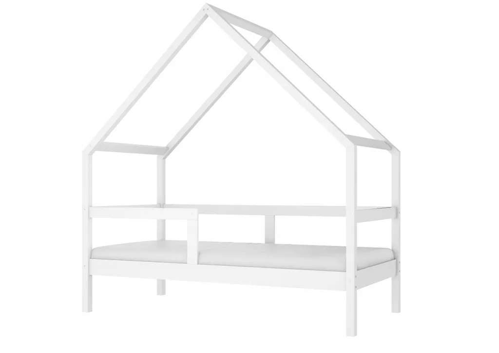 Lit enfant 160x80 cm blanc mat PEAK idéal pour optimiser petite chambre