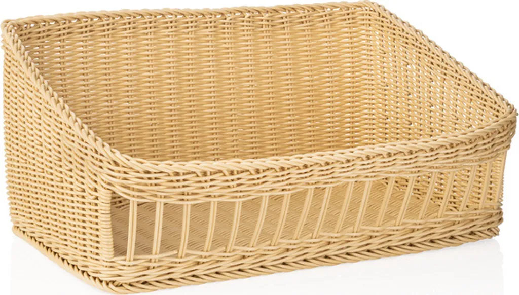Panier pour buffet petit-déjeuner beige clair 60x40 cm polypropylène
