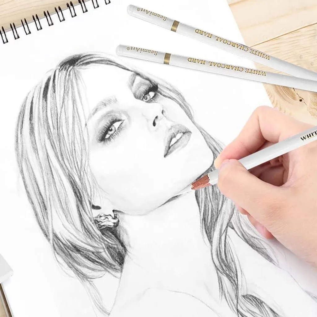Crayons à dessin non toxiques et accessoires d'art pour estompage