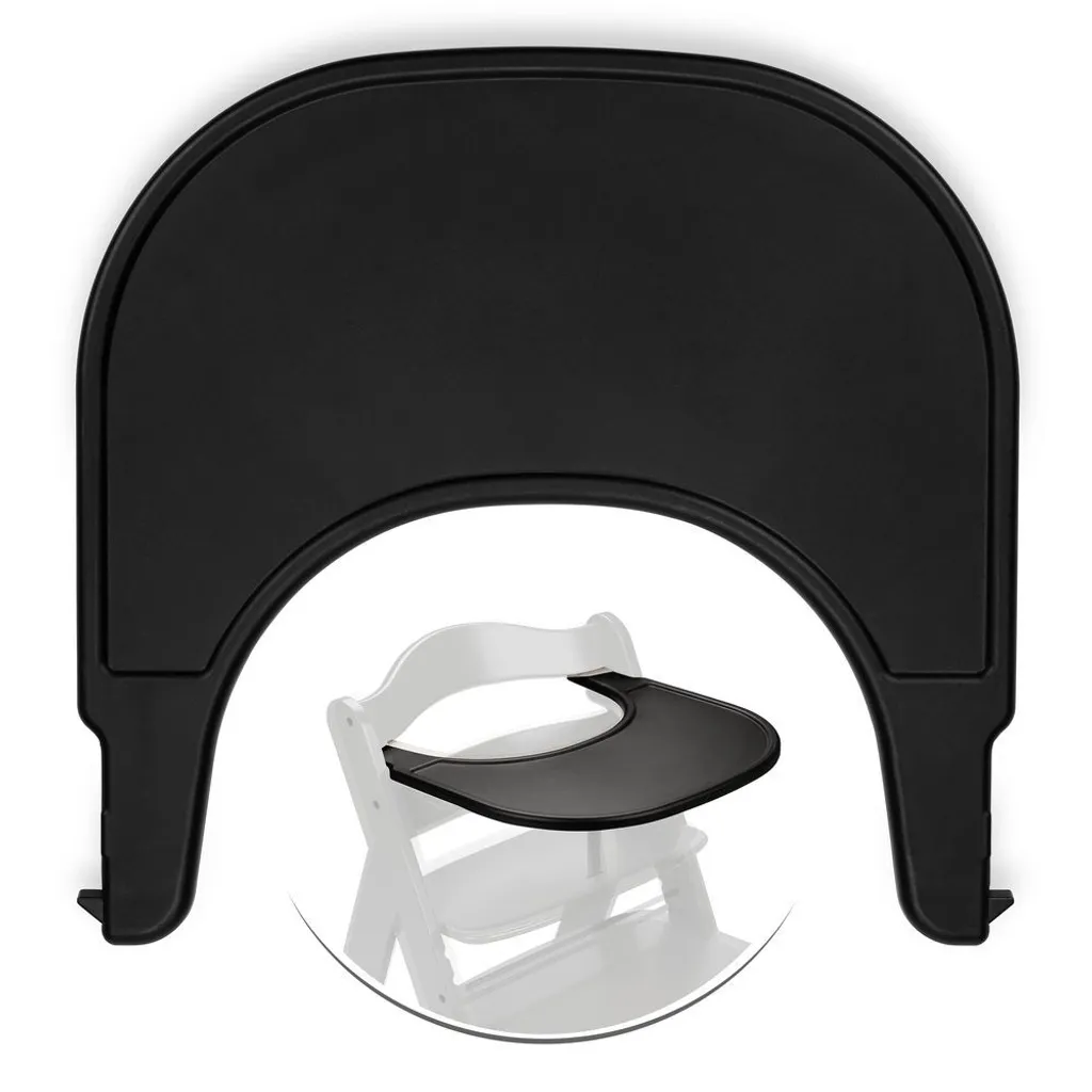 Tablette Alpha Click Tray Hauck Noir avec Système de Fixation Rapide