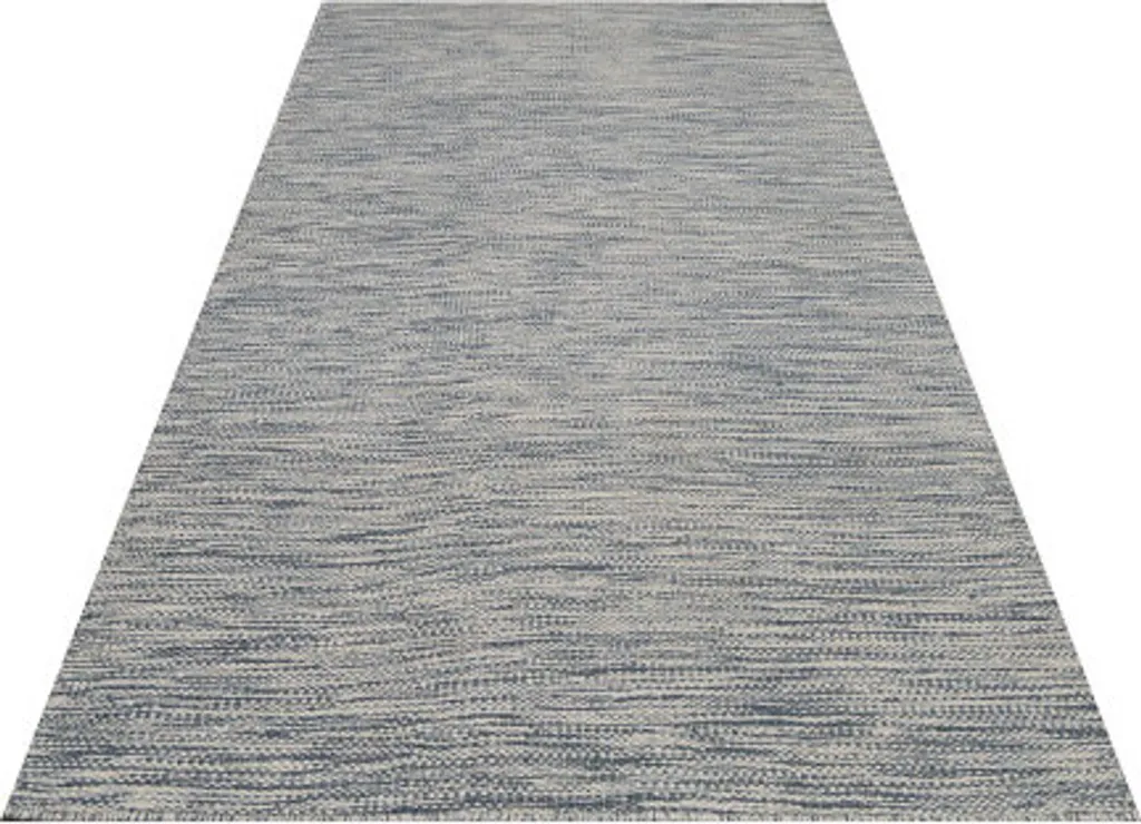 Grand tapis de salon Vallée bleu clair 120x180 cm pour chambre adulte