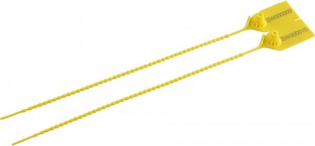 Indikativplombe SLIK SEAL II, Sollbruchstelle, gelb, Polypropylen, 300mm, 100...
