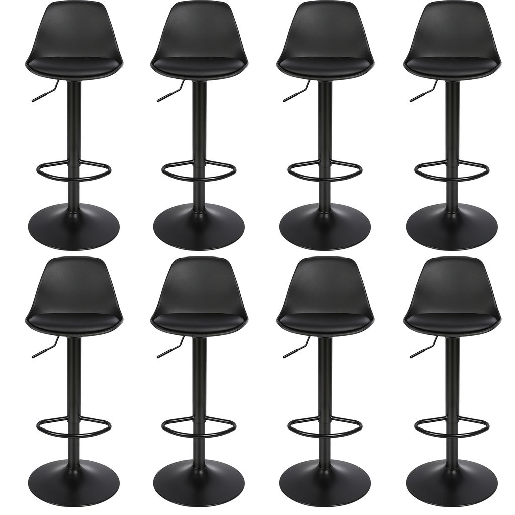 lot de 8 tabourets de bar Chaise de bar réglable en hauteur Image du produit 