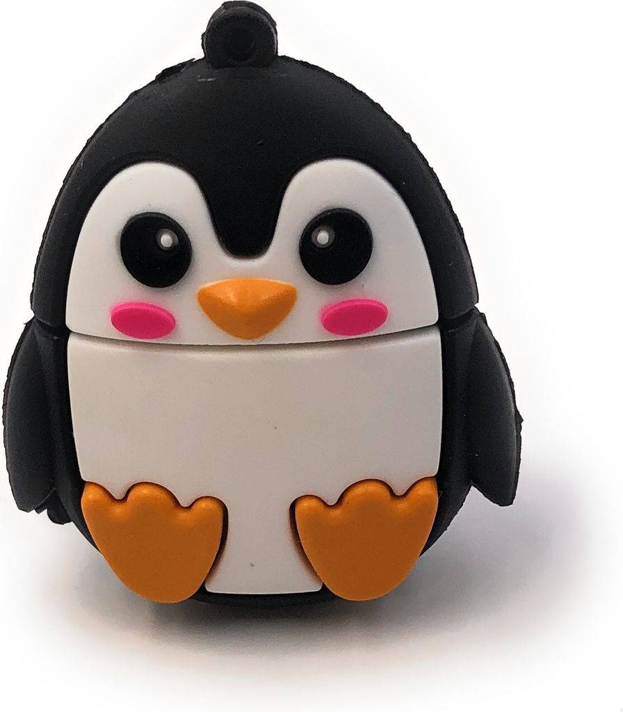 Onlineworld2013 Pinguin Flach Ründlich niedlich Funny USB Stick 64 GB USB 3.0