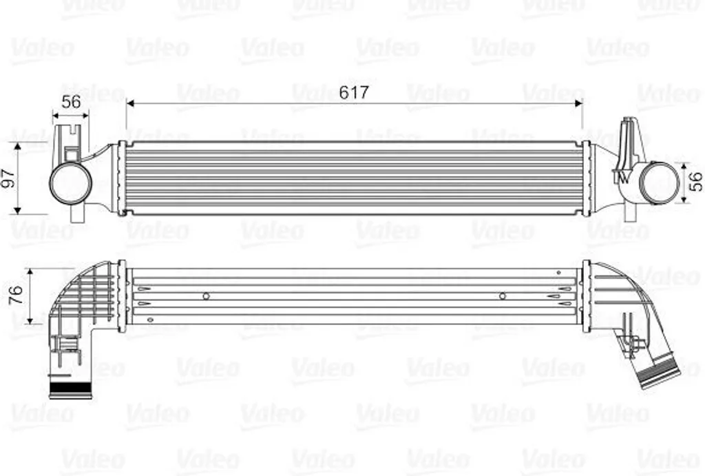 Solution fuite air turbo : Intercooler Valeo 818338 pour Skoda et VW