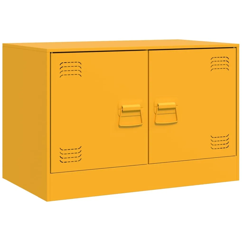 Set 2 Mobili TV SYFAX™ Acciaio Giallo 67x39x44cm - Prezzo Speciale