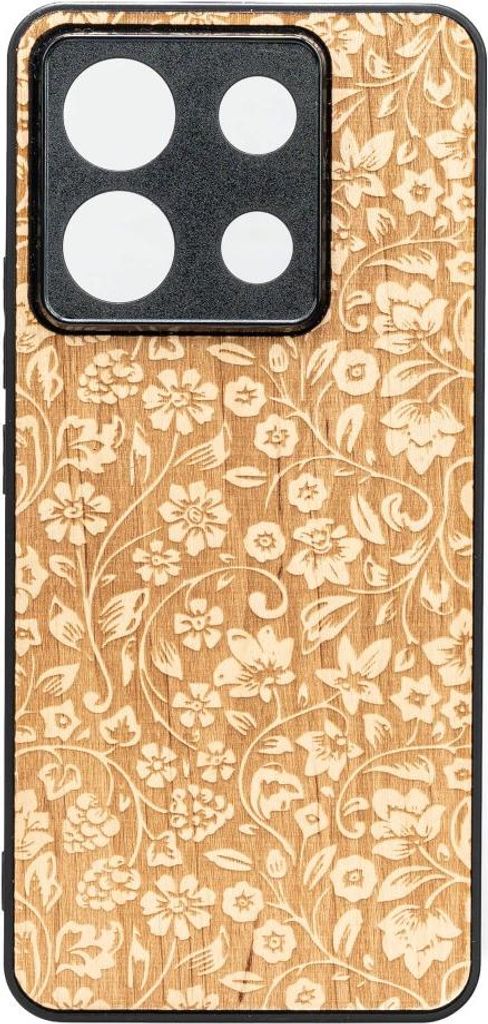 Bewood Holzhülle für Xiaomi Redmi Note 13 5G WILD FLOWERS ANIEGRE