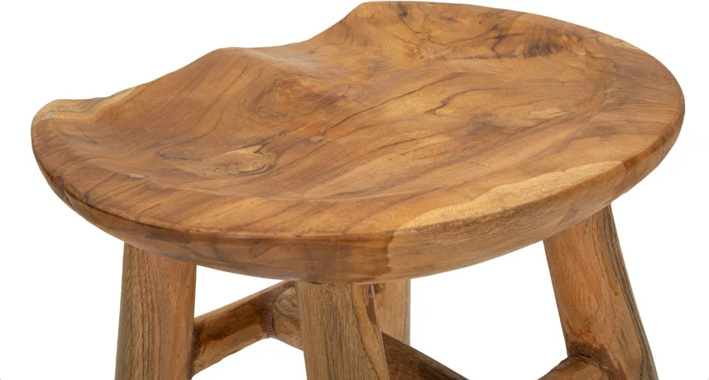 Tabouret gain de place marron pour optimiser les petits espaces - 8