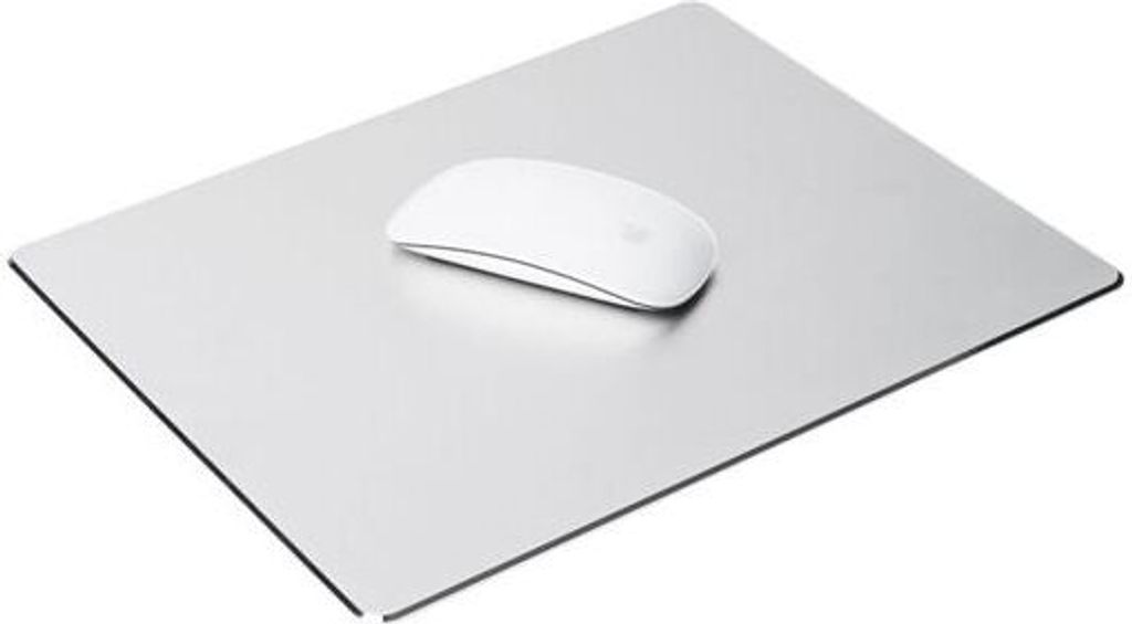 Alba MHMOUSPAD, Aluminium, Schwarz, Einfarbig, Aluminium, Silikon, Anti-Rutsch-Basis