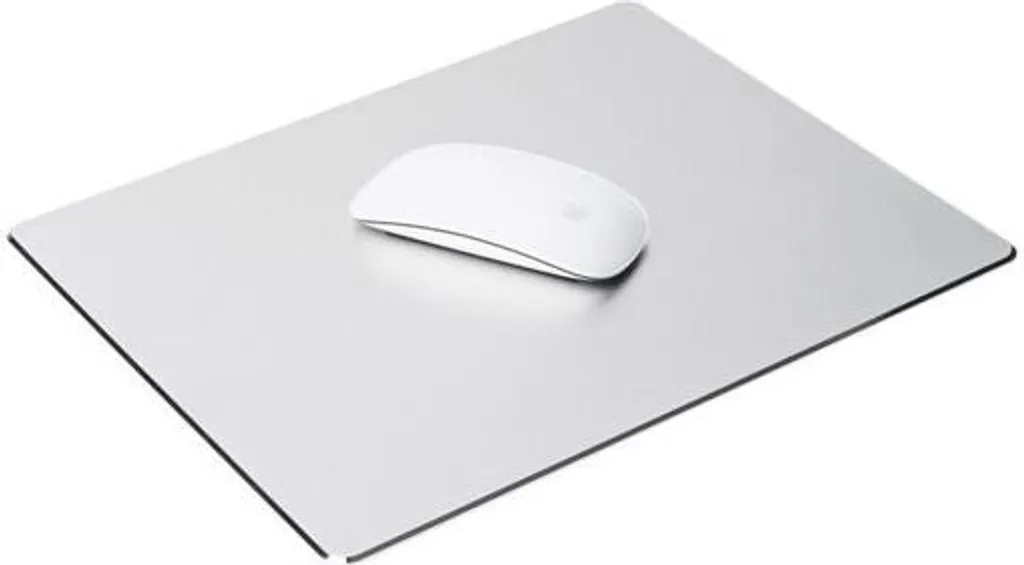 Tapis de souris Alba aluminium fin avec base antidérapante ergonomique