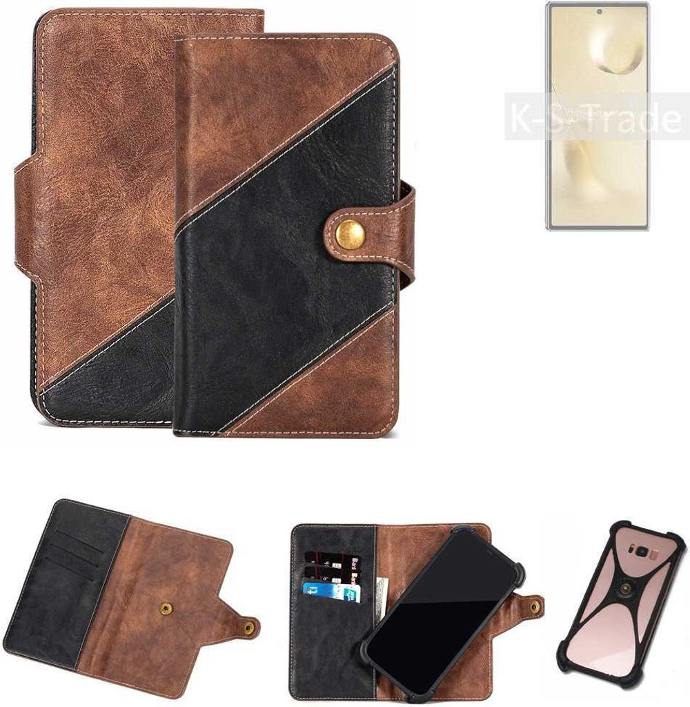 K-S-Trade Handyhülle Schutzhülle Bookstyle Case kompatibel mit Xiaomi Mi MIX Fold 2 Klapphülle Cover Hülle Schutztasche 1x