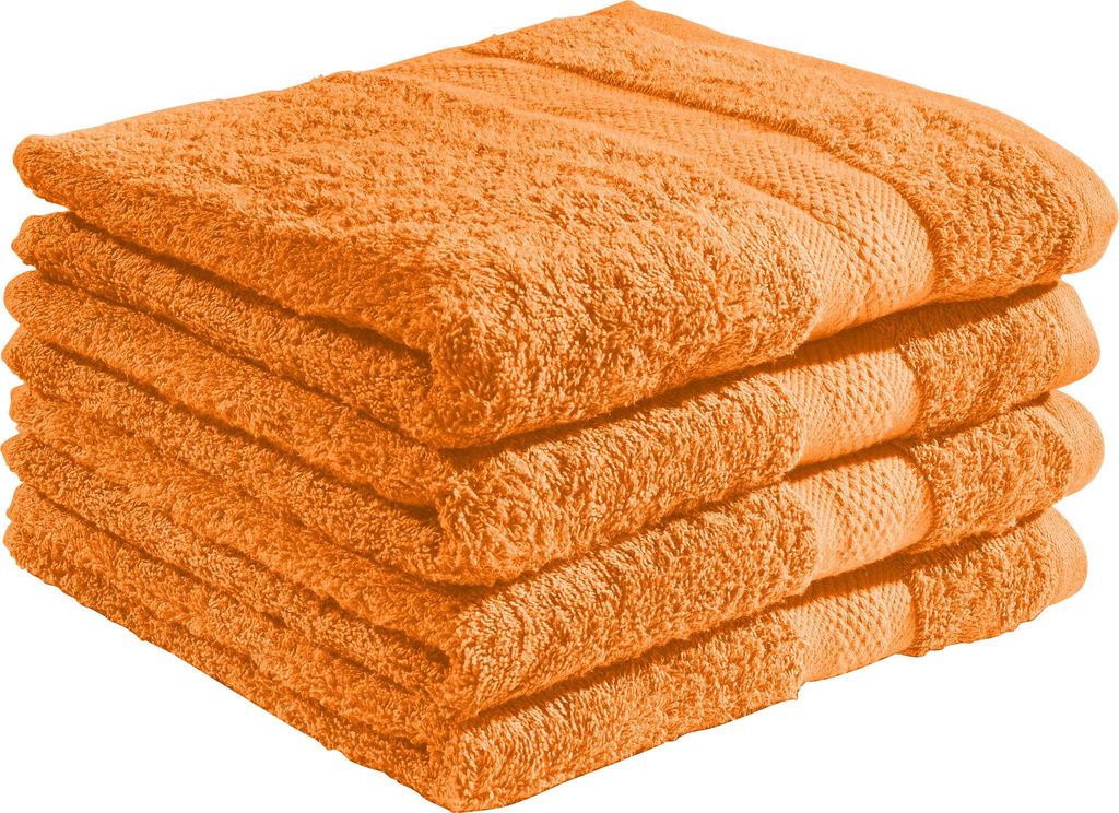 REDBEST Duschtuch Chicago" 4er-Pack orange 70x140 cm"