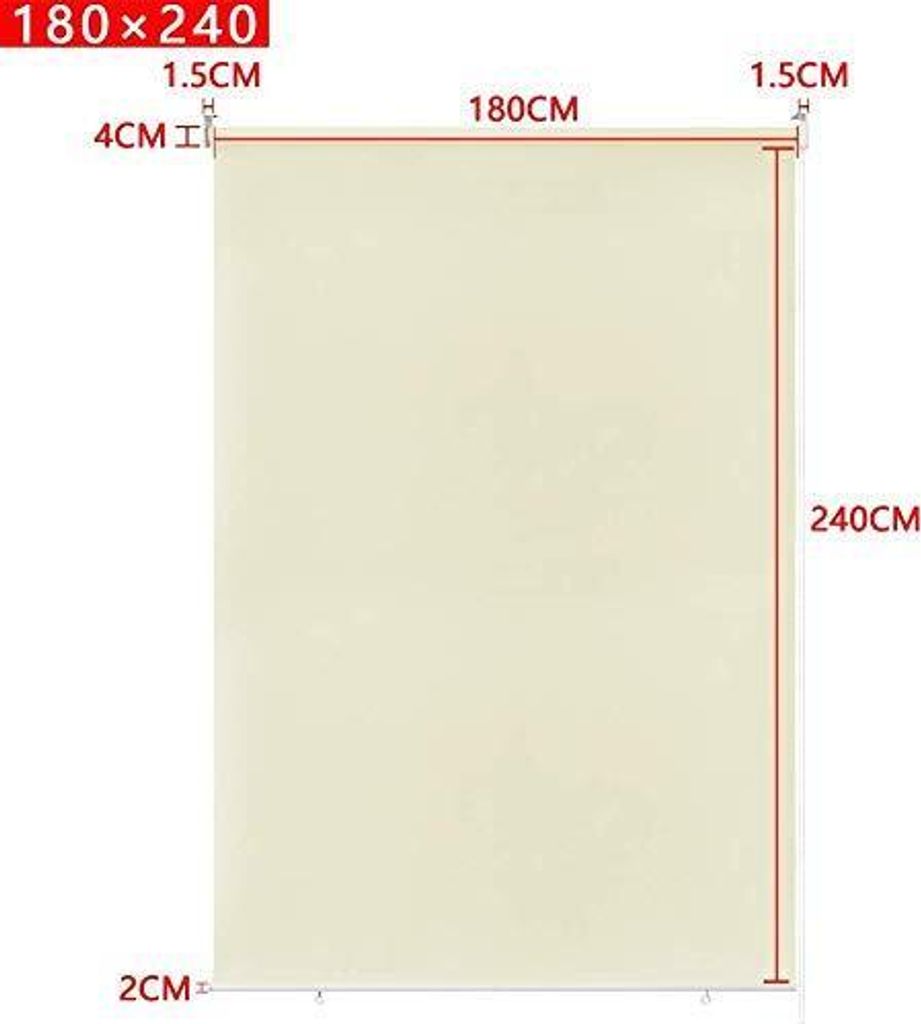 Paramondo Außenrollo / Senkrechtmarkise – Sicht- & Sonnenschutz Für Balkon & Terrasse – 240 X 240 Cm, Gelb-Weiß
