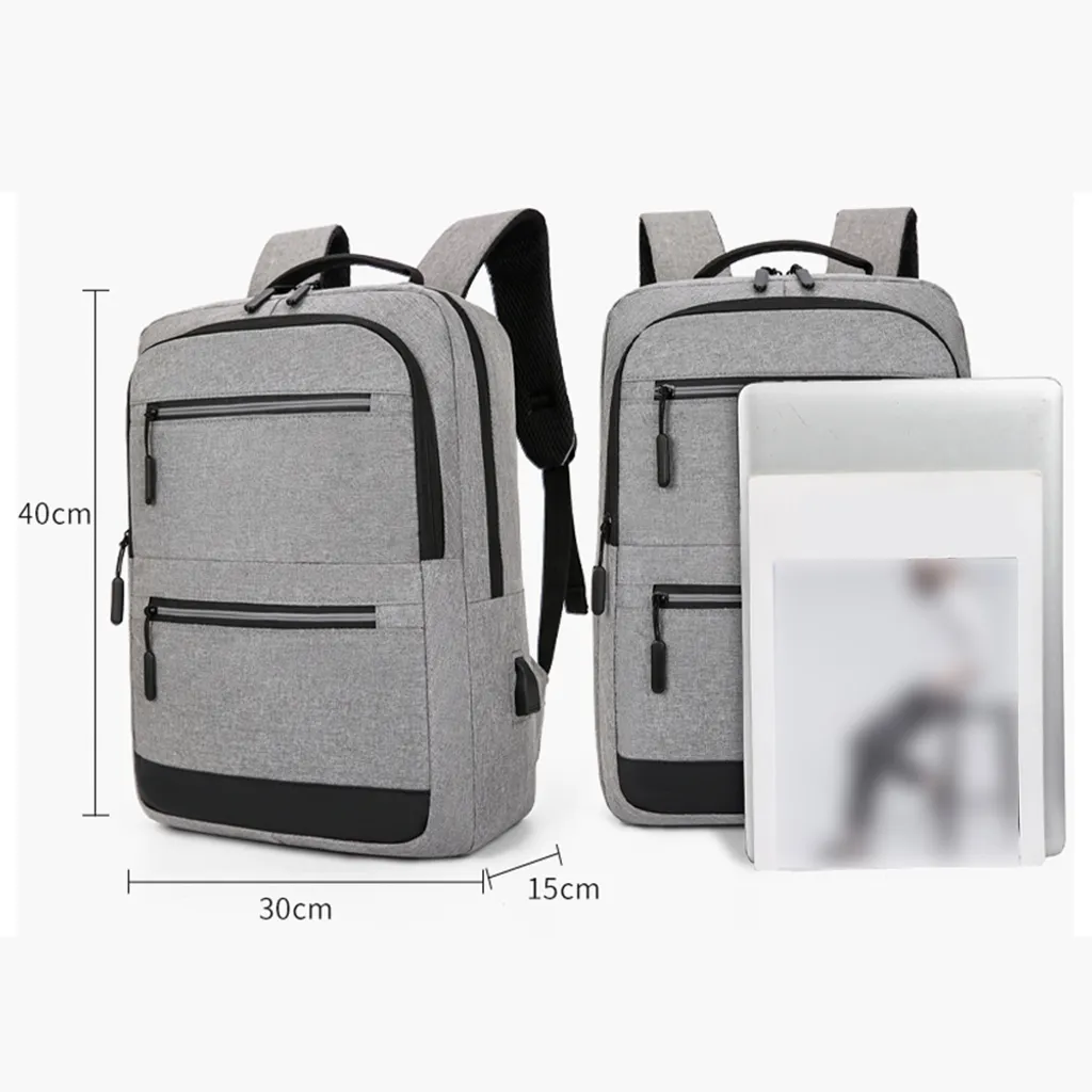 Sac à dos multimédia pour PC 15.6" bleu, grand volume à multibandoulière - 7