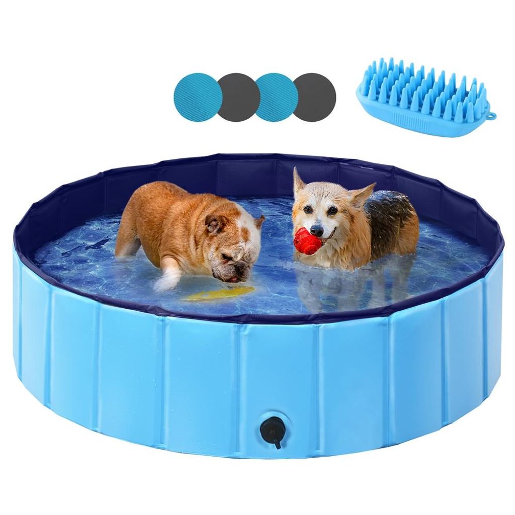 Yaheetech Faltbare Hundepool ⌀100 cm, Planschbecken für Produktbild 