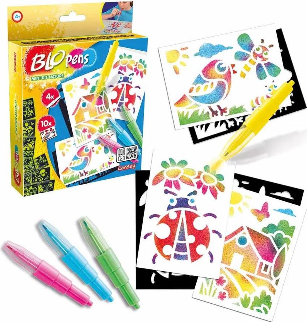 BLOPENS lot de 4 mini marqueurs nature 23492 Image du produit 