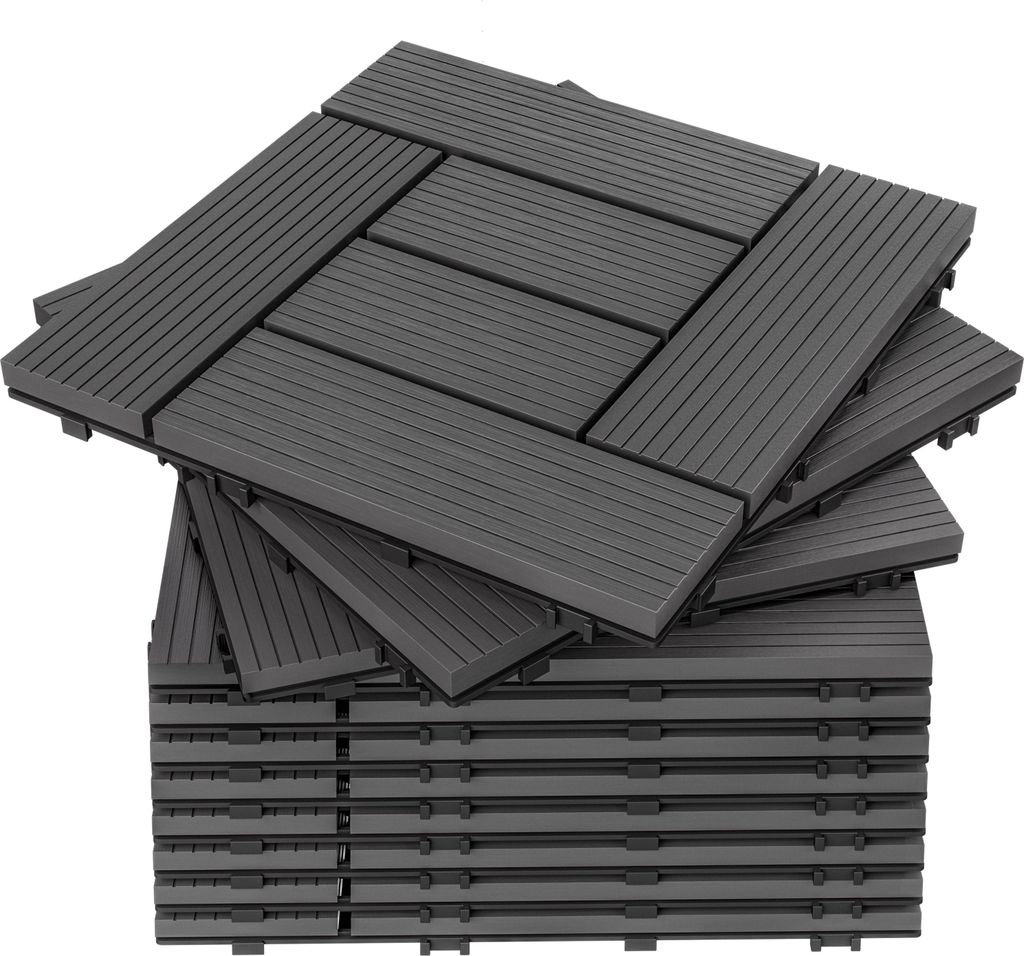 DEUBA® WPC Fliesen 30x30 cm Stecksystem Zuschneidbar Produktbild 