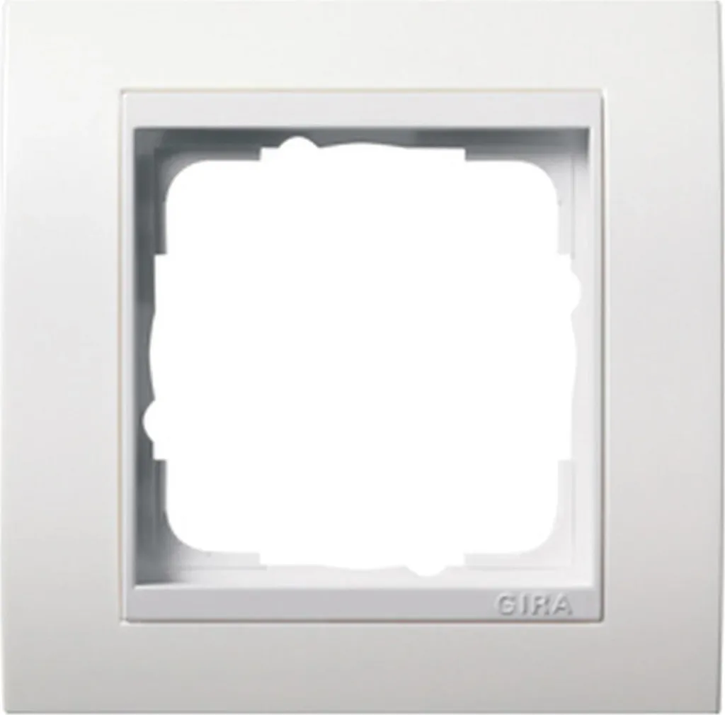 Cadre Gira 0211327 blanc mat anti-traces pour plaque interrupteur