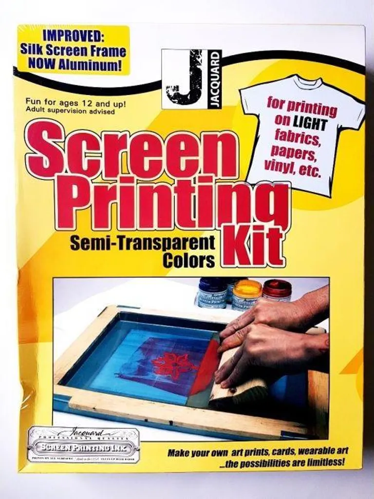 Jacquard Sérigraphie Set surfaces claires 25x35 cm pour textile et papier
