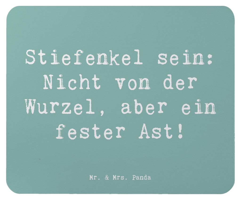 Mr. & Mrs. Panda Mauspad Spruch Stiefenkel - Meeresbrise - Geschenk, mousematte, erweiterte Familie, Freude, Großeltern, Mousepad, laptop, Mouse P...