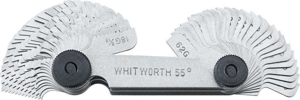Forum Gewinde-Schablone 52 Blatt Metrisch/Whitworth
