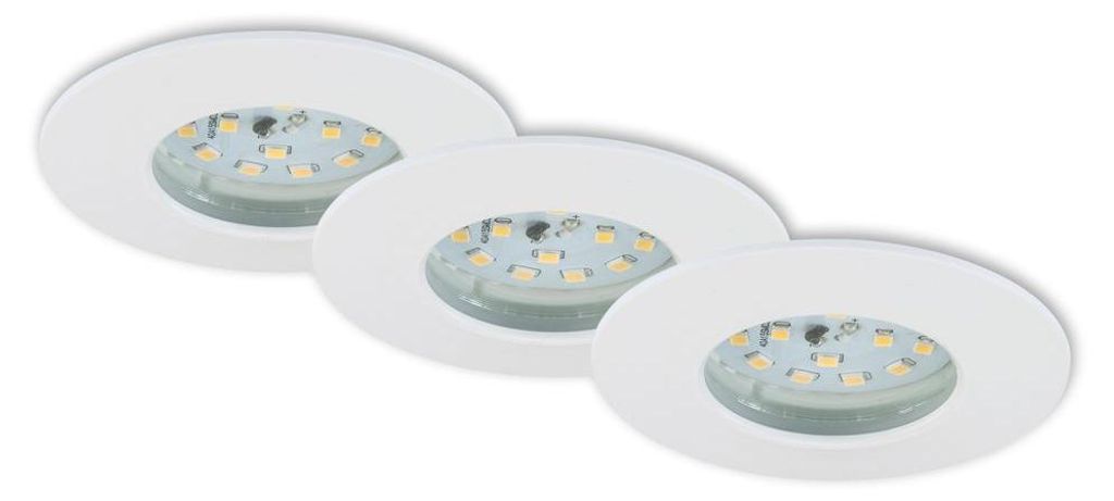 Briloner LED Einbauleuchten weiß 3er-Set 3xLED-Modul/5W Produktbild 