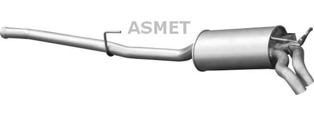 ASMET 1048 Silencieux Arrière pour Mercedes Classe E OE 2104903821